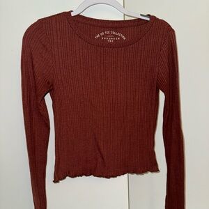 Ribbed Long Sleeve Top